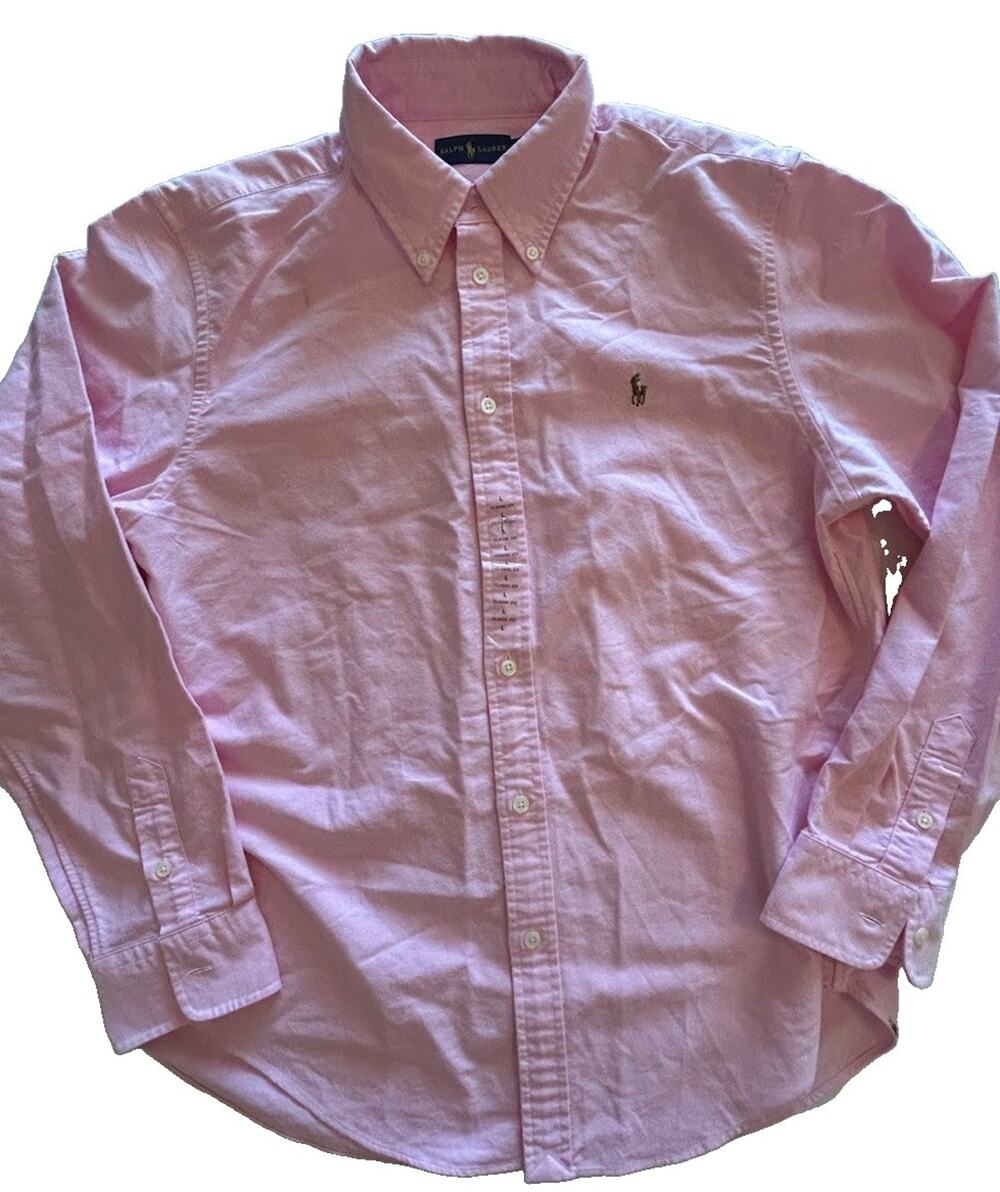 Polo Ralph Lauren Oxford Shirt Mens Sz S Pink Classic Fit Embroidered Pony Logo